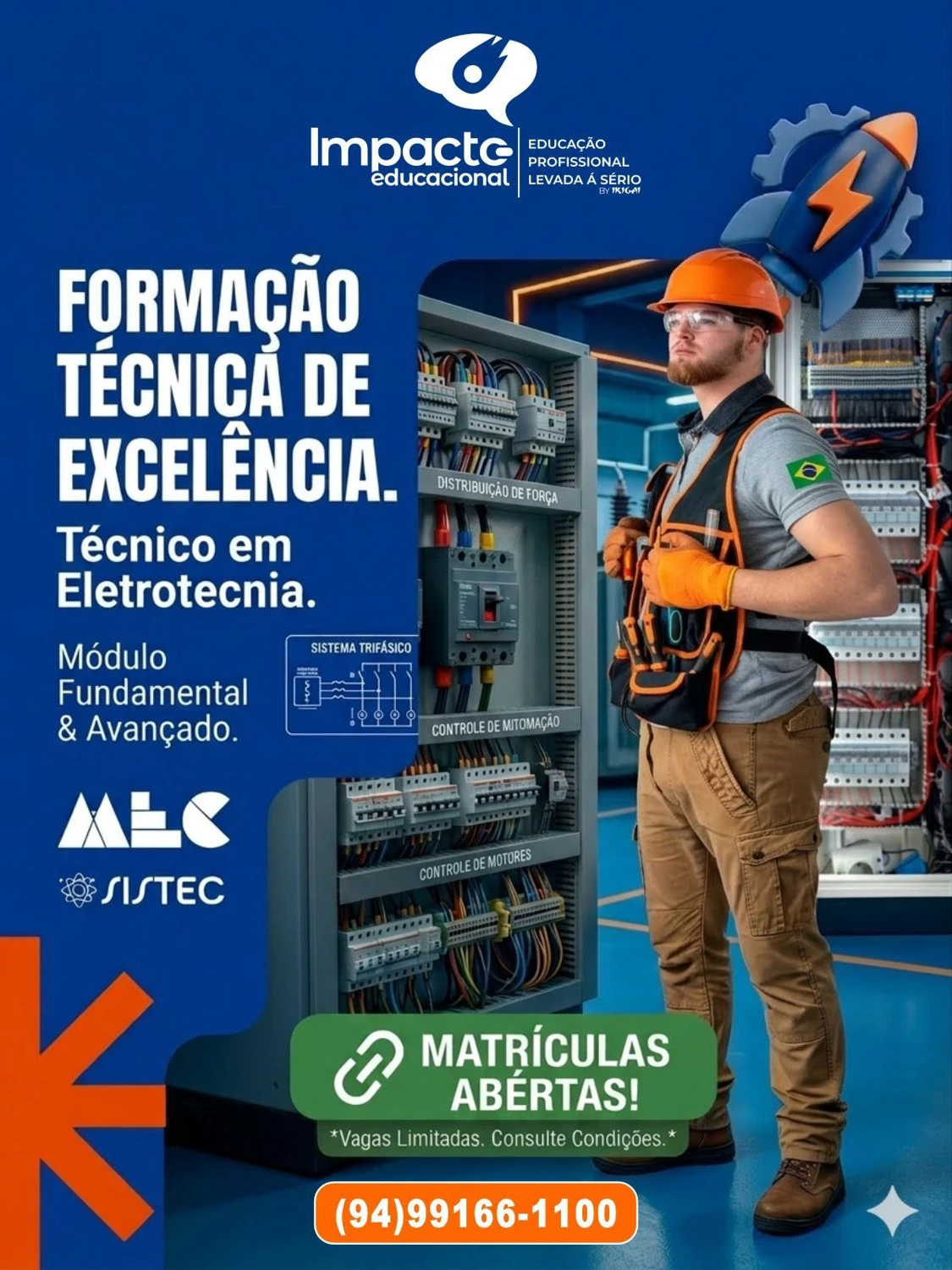 Material de divulgação Impacto: Técnico em Eletrotécnica
