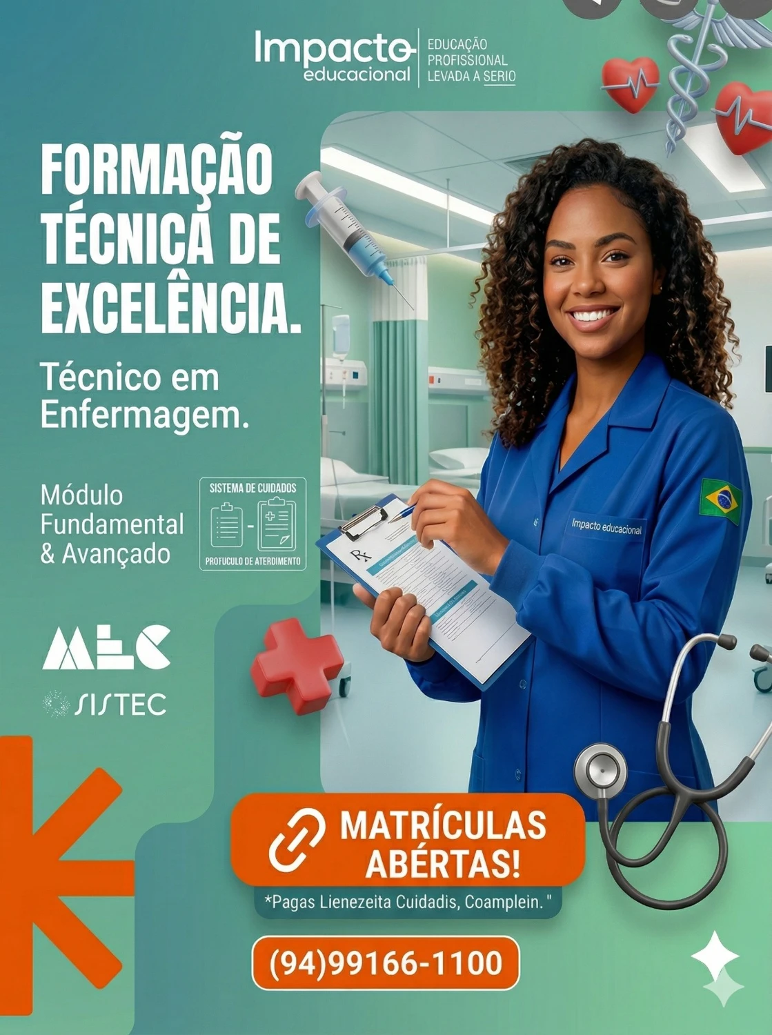 Material de divulgação Impacto: Técnico em Enfermagem