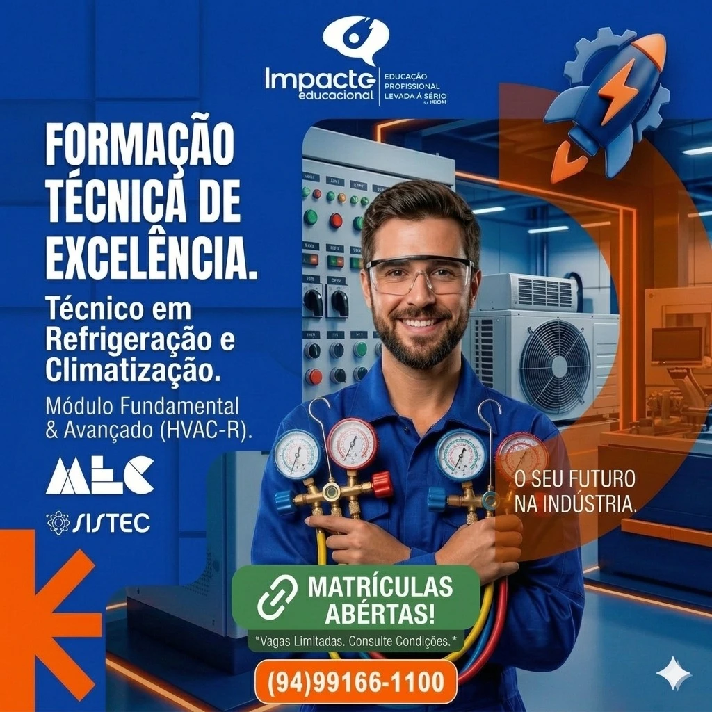 Material de divulgação Impacto: Técnico em Refrigeração e Climatização